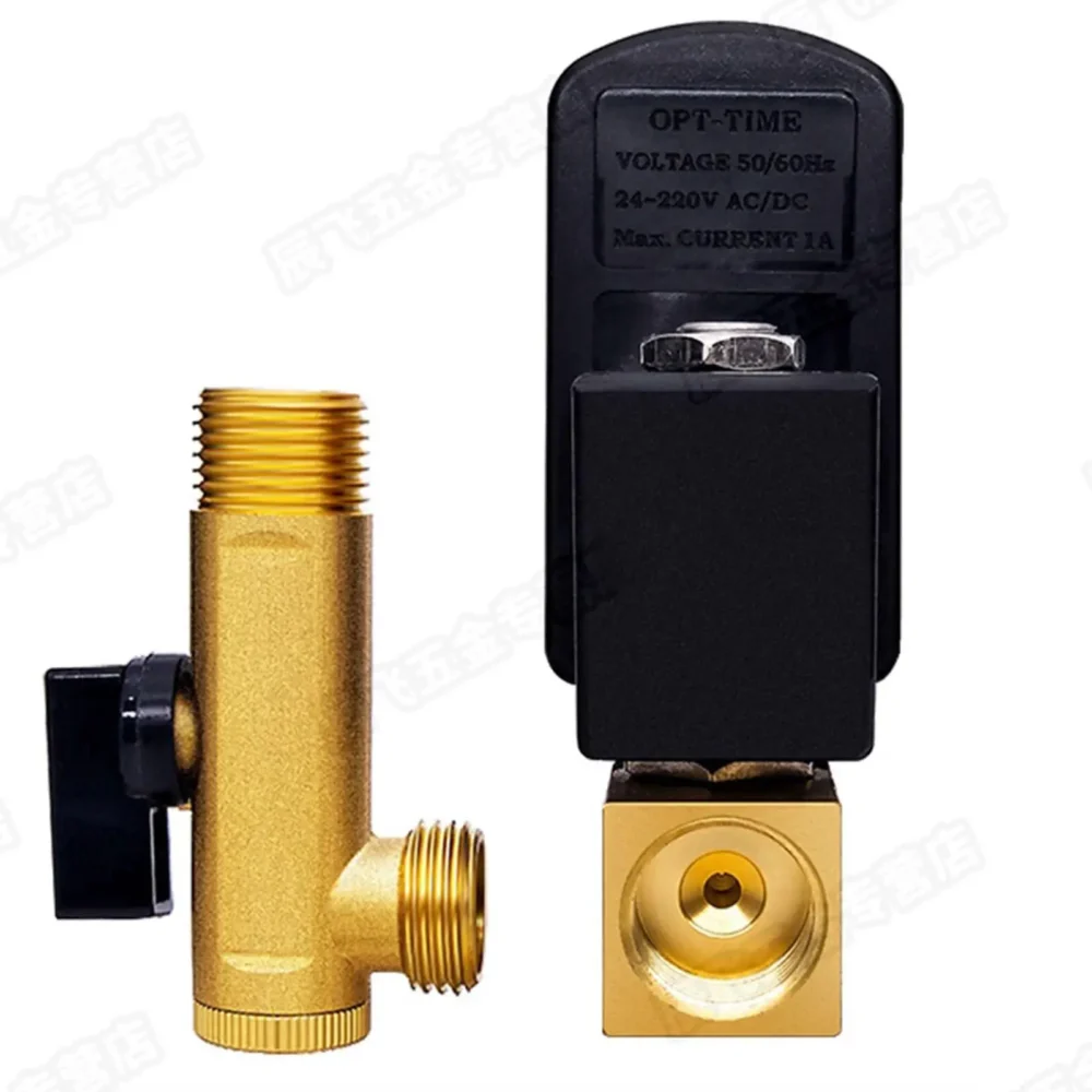 110V/220V/380VAC 24VDC 1/2"BSP Brass/Plastic Auto Electronic Drain Timer Water Valve Air Compressor Split Type IP65 - Image 3